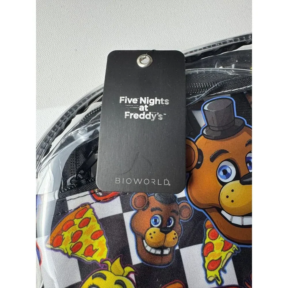 Five Nights at Freddy's Clear Backpack Bioworld FNAF Stadium Bag Tech Sleeve NWT